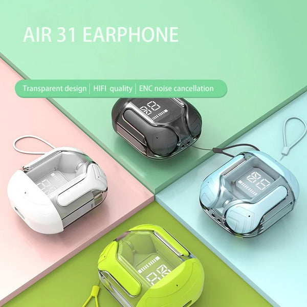 Air 31 Wireless Earbuds Bass Stereo Headphones